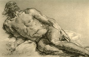 横になったヌード、上半身が部分的に隆起、1752、1928