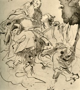 老人と若い女性、1761、1928 作： Giovanni Battista Tiepolo