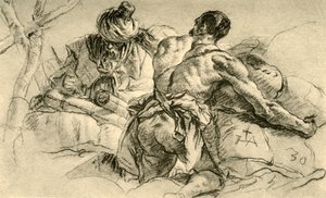 ベイルオブウォーズの東洋商人、1753年、1928年 作： Giovanni Battista Tiepolo