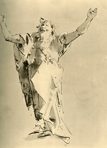 腕を上げた預言者、18世紀半ば、1928 作： Giovanni Battista Tiepolo