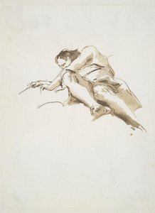 下から見たリクライニング男性図 作： Giovanni Battista Tiepolo