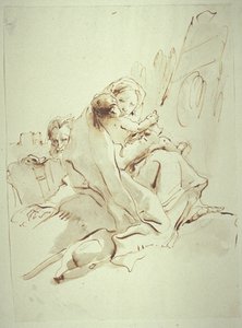 エジプトへの逃避行での休息 作： Giovanni Battista Tiepolo