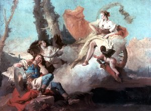 アルミダ1742-1745によって魅了されたリナルド 作： Giovanni Battista Tiepolo