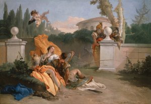 庭のリナルドとアルミーダ 作： Giovanni Battista Tiepolo