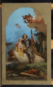 聖ヨセフとキリストの子、1767 作： Giovanni Battista Tiepolo