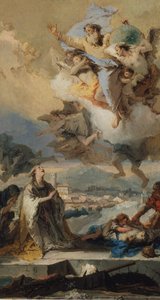 ペスト被災者のために祈る聖テクラ、1758〜59年。 作： Giovanni Battista Tiepolo