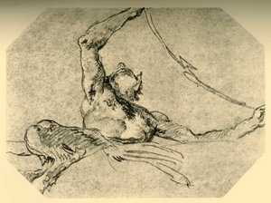 花綱を持ったサテュロス、c1761、1928 作： Giovanni Battista Tiepolo