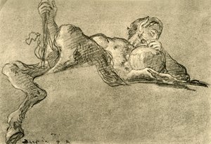 ワインの水差しを持つサテュロス、c1761、1928