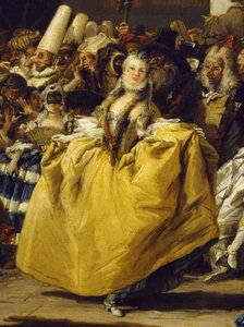 カーニバルシーンまたはメヌエット 作： Giovanni Battista Tiepolo