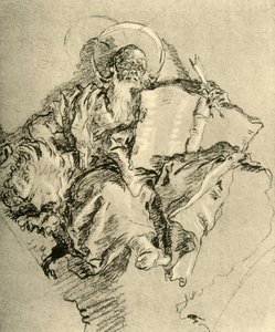 セント。 マーク、1743年、1928年 作： Giovanni Battista Tiepolo
