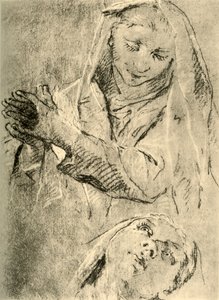 マドンナの研究、18世紀半ば、1928 作： Giovanni Battista Tiepolo