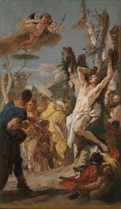 聖セバスチャンの殉教の研究...、1739年。 作： Giovanni Battista Tiepolo