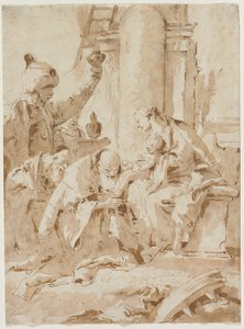 賢者の礼拝c。 1740。 作： Giovanni Battista Tiepolo