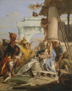 賢者の礼拝、1750年代後半。 作： Giovanni Battista Tiepolo