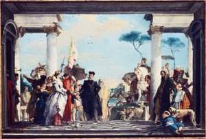 アンリ3世が1750年以前にヴィラコンタリーニに到着 作： Giovanni Battista Tiepolo