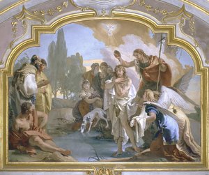 キリストのバプテスマ 作： Giovanni Battista Tiepolo