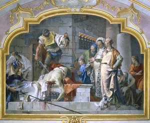 洗礼者ヨハネの斬首、1732-33 作： Giovanni Battista Tiepolo