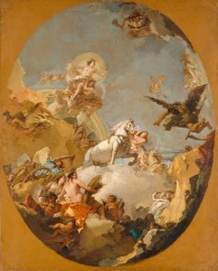 オーロラの戦車、1760年代。 作： Giovanni Battista Tiepolo