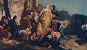 モーセの発見、c1730 作： Giovanni Battista Tiepolo