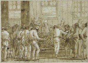 裁判、1790年頃 作： Giovanni Battista Tiepolo