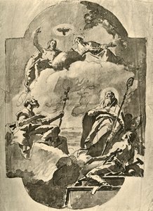 三位一体と聖人、18世紀半ば、1928 作： Giovanni Battista Tiepolo