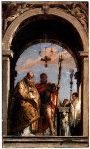 二人の聖人、1740年から1745年。 作： Giovanni Battista Tiepolo