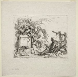 Various Caprices: Death Giving Audience 作： Giovanni Battista Tiepolo