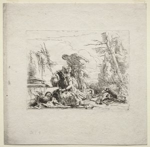 様々な気まぐれ：手錠の女 作： Giovanni Battista Tiepolo