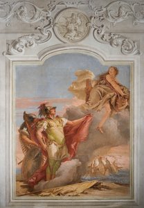 1757年、パラッツィーナのアエネイス座の部屋から、アヌエイアスへの別れのヴィーナス 作： Giovanni Battista Tiepolo