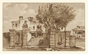 ヴィラの眺め 作： Giovanni Battista Tiepolo