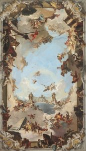 チャールズ 3 世治下のスペイン君主制の富と利益、1762 年。 作： Giovanni Battista Tiepolo