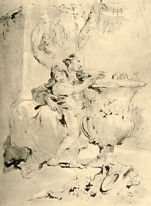 若い女性と少年、18世紀半ば、1928 作： Giovanni Battista Tiepolo