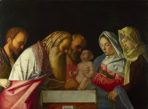 イエスの割礼。 1500年頃 作： Giovanni Bellini