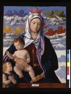 Madonna ja lapsi Pyhän Johannes Kastajan kanssa (tempera ja öljy puulle) 作： Giovanni Bellini
