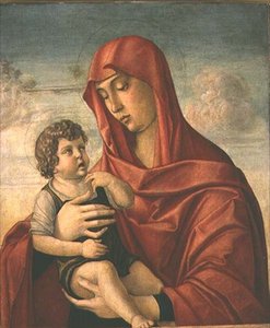 聖母子像（パネル 作： Giovanni Bellini