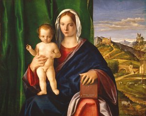マドンナと子供、1509年（パネルに油彩） 作： Giovanni Bellini