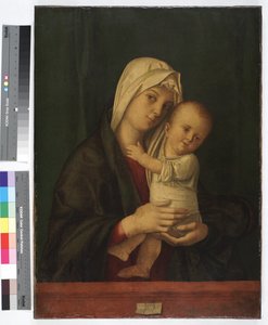 聖母子像 1489年頃 （油彩・キャンバス 作： Giovanni Bellini