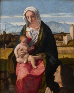 聖母子とドナー 作： Giovanni Bellini