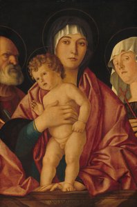 マドンナとチャイルド・ウィズ・セインツ c. 14901500。 作： Giovanni Bellini