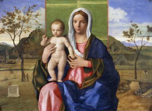 マドンナと子供 作： Giovanni Bellini