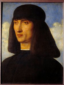 男のポートレート。ジョバンニ・ベッリーニ（ジャンベッリーノ）（1430-1516）の絵画