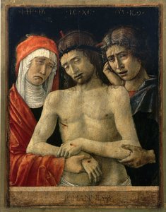 聖母と聖ヨハネとピエタ 作： Giovanni Bellini