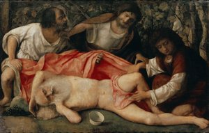 ノアの酩酊、1515年頃。 作： Giovanni Bellini