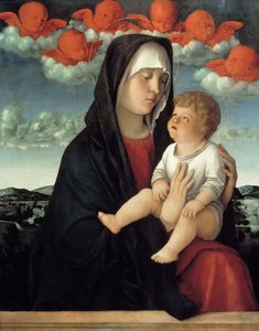 聖母子像、1500年頃 作： Giovanni Bellini