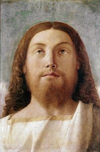 贖罪の人詳細（パネルにテンペラ 作： Giovanni Bellini