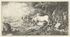 ノアの箱舟 作： Giovanni Benedetto Castiglione