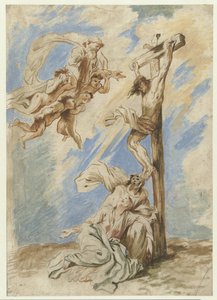 十字架上のキリスト 作： Giovanni Benedetto Castiglione