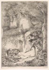 聖人ピーターとポールの遺体を見つける1647-51。 作： Giovanni Benedetto Castiglione
