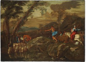 ジェイコブの旅、1633 作： Giovanni Benedetto Castiglione