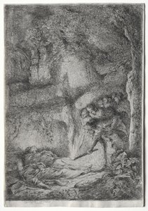 S. PierreとS. Paulの身体の発明c。 1650。 作： Giovanni Benedetto Castiglione